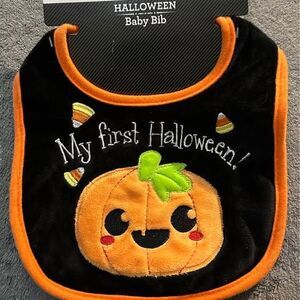 NEW “My first Halloween!” Halloween Baby Bib (Pumpkin)